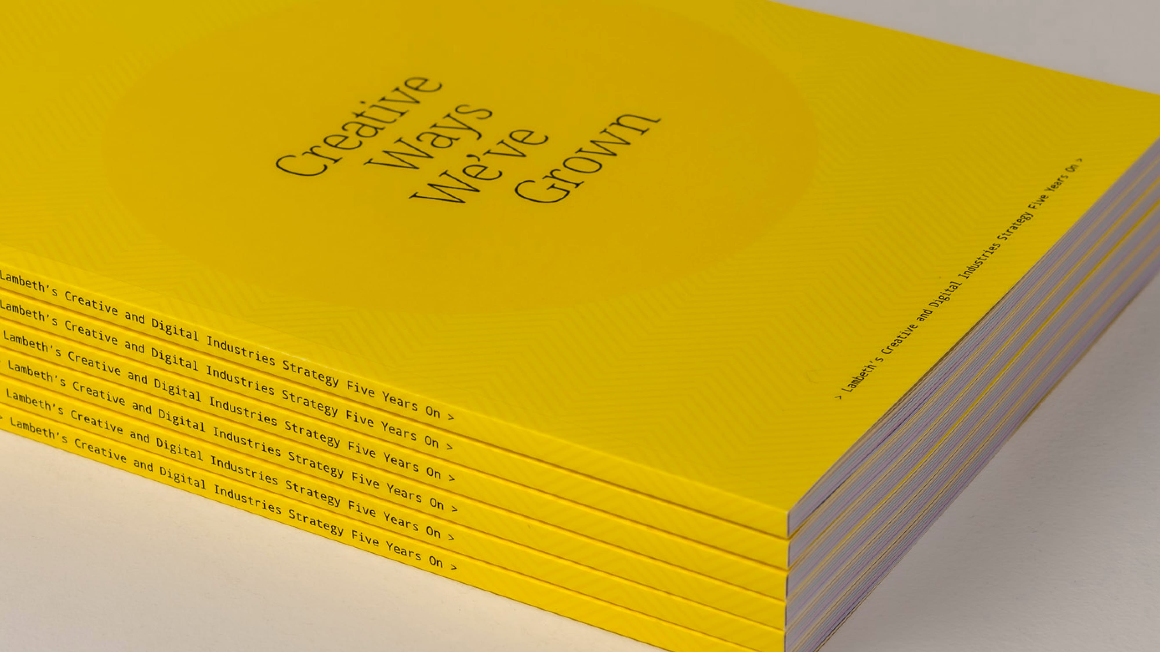 Lambeth Council Creative and Digital Industry Strategy: Print and publications, Website design and development